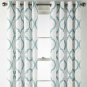 NEW (1) JCPenney JCP Quinn Geo Stone Blue Grommet Curtain Panel 50 x 84