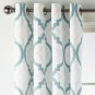 NEW (1) JCPenney JCP Quinn Geo Stone Blue Grommet Curtain Panel 50 x 84