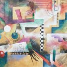 Marlene Healey Abstract  Painting Rosenbaum Fine Art FLORIDA Erwin's  Suggestion