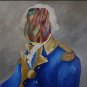 (2) Michael Ford GEORGE WASHINGTON Large Contemporary Art Painting U.S President