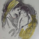 1980's M. Maurice Untitled "Mother & Child" "MoM" H/s Numbered Sandu Liberman Li