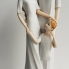 Rare Lladro White Porcelain Matte Color Family Statue Figurine Art Figure