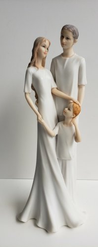 Rare Lladro White Porcelain Matte Color Family Statue Figurine Art Figure