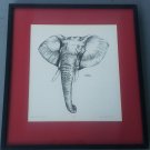 Signed Kathleen Zuchniak African Head Stand 13/250 Lithograph Art Print Africa