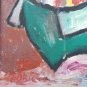 Rare Original & Signed JOVAN OBICAN - The Flirt - Judaica Art Painting on Canvas