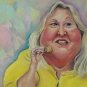 Rare Original David Wiemers - It's Only One Little Cookie Painting Art San Diego