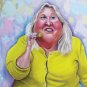 Rare Original David Wiemers - It's Only One Little Cookie Painting Art San Diego