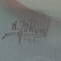 Signed Marcelus Jean Renel Portrait of a Woman Contemporary Art Painting Haiti