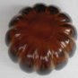 1960's Handcrafted Indiana Glass by Wayne Husted Amber Color Mid-Century