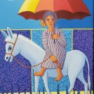 Signed C. Manzueta - Paseo en Burro - Latino Art Dominican Republic Painting