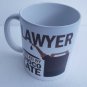 LOOK!!! LAWYER FUELED BY CHOCOLATE - Novelty Humor Coffee Mug - 11oz