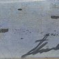 Vintage Signed Haitian Naif Art Fishermen On Beach with Boats Painting Haiti