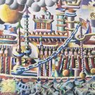 Original 1981 Charles Kaiman - The Organization - Outsider Pop Art Painting