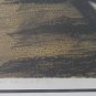 Hand Signed Francis Kelly "Net Bending" H/C Framed Aquatint Etching Print Art