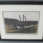 Hand Signed Francis Kelly "Net Bending" H/C Framed Aquatint Etching Print Art