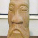 Original Hand Carved "Face of a Man" Sculpture Butternut Wood Art Untitled Man B