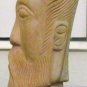 Original Hand Carved "Face of a Man" Sculpture Butternut Wood Art Untitled Man B