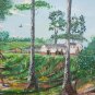 Vintage 1940 Stephen V. Horton African American Black Memorabilia Art Painting