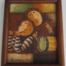 Ramsey Vintage Cartoon Like Children Playing Music Acrylic Art Painting