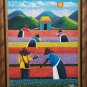 Signed C. Montilla Ruis - Florists at Work - Dominican Republic Art Painting