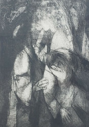 1964 Signed Ltd. Ed. Martin Mondrus - David & Absalom - 10/18 Judaica Art Print
