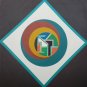 1974 Signed Glenn Becker - Texture - Large Geometric Abstract Art Painting NYC