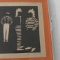 Vintage 1980's Karen Coyne, Paper Cutting Silhouettes  Art Double Matted Collect