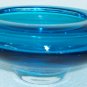 Vintage 1950's Sculptured Sapphire Blue Pressed Glass Table Display