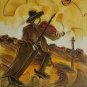 Signed RAOUL RAYMOND Israeli FIDDLER Judaica Impasto Palette Knife Oil Painting