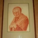 RARE SIGNED W.G.D 1788 18TH CENTURY AMERICAN EUROPEAN WOMAN PORTRAIT ART ANTIQUE