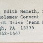 1960s Rare Original Sister M. Edith Nemeth, SDR Contemporary Oriental Haiku Art