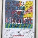 2003 Signed Pat Riley & Miami Heat Team Commemorative Poster Romero Britto NBA