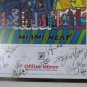 2003 Signed Pat Riley & Miami Heat Team Commemorative Poster Romero Britto NBA