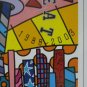 2003 Signed Pat Riley & Miami Heat Team Commemorative Poster Romero Britto NBA