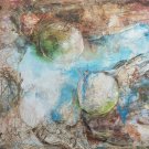 2005 Signed Stoll - Two Men Embraced - Aerial View - Contemporary Art Painting 2005 Signed Stoll - Two Men Embraced - Aerial View - Contemporary Art Painting