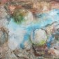2005 Signed Stoll - Two Men Embraced - Aerial View - Contemporary Art Painting