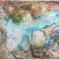 2005 Signed Stoll - Two Men Embraced - Aerial View - Contemporary Art Painting