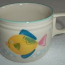 1992 Flat Cup Barrier Reef Collectible Stoneware by STUDIO NOVA