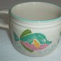 1992 Flat Cup Barrier Reef Collectible Stoneware by STUDIO NOVA