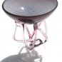 Jozefina KROSNO Hand Crafted Amethyst Art Pedestal Dish Swirl Designed Glassware