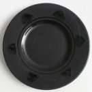 Dark Brown Color Round Ceramic Gloss & Matte Finish Collectible  Saucer in Cocoa
