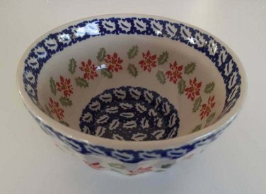 Original Boleslawiec Ceramic Pottery Hand Made & Painted Decorative Bowl Manufak