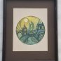 1978 Antonio Estrada Valles ALCAZABA Surreal Art Painting San Diego California