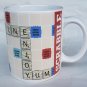 2016 HASBRO SCRABBLE Mug Hot Chocolate Cocoa ENJOY Board Game Theme Coffee Mug