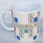2016 HASBRO SCRABBLE Mug Hot Chocolate Cocoa ENJOY Board Game Theme Coffee Mug