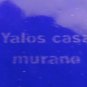 Yalos Casa Murano Handcrafted Cobalt Blue Color Vintage Collectible Large Displa