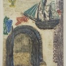 1968 Signed & Numbered Ruth Kerkow 13th Century Finland Color Aquatint Art Print