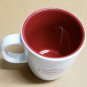 2006 Starbucks Coffee Mug Cup White Christmas Holiday and Red Logo & Interior