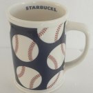 WOW! Rare 2007 Starbucks Baseball Large 16 oz. Jumbo Red White Blue Coffee Mug