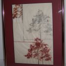 Rare 1980's Hand Signed Steven Sidare Mixed Media "Tree's"Art Rare 1980's Hand Signed Steven Sidare Mixed Media "Tree's"Art